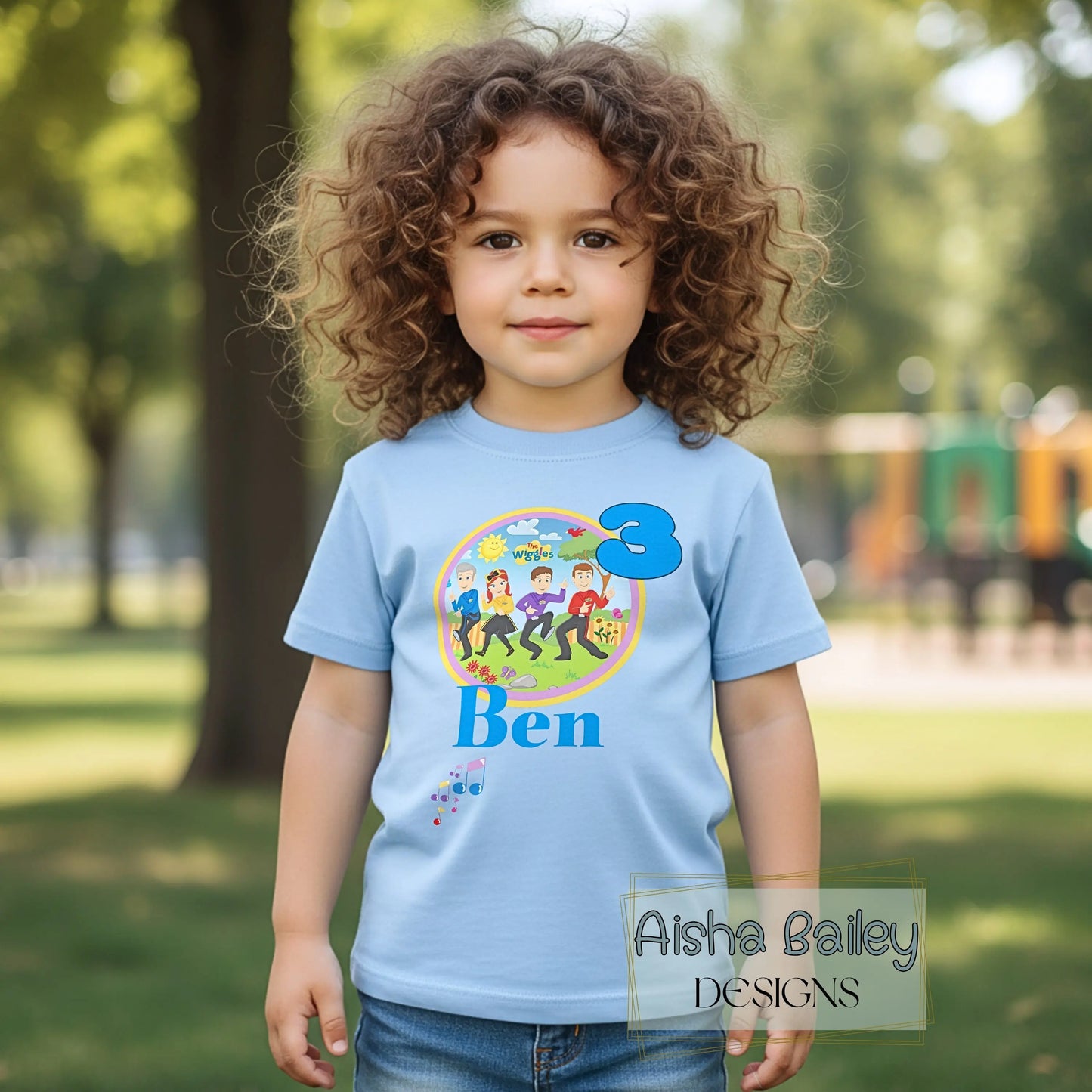Wiggles birthday t-shirt, boys wiggles tshirt, personalised wiggles with name, custom wiggles birthday, toddler 1st 2nd 3rd birthday, custom birthday boy