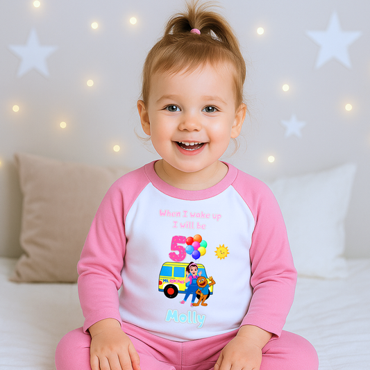 Ms Rachel Birthday Pyjamas, Girls Ms Rachel, Miss Rachel personalised, personalised ms rachel, ms Rachel birthday ideas