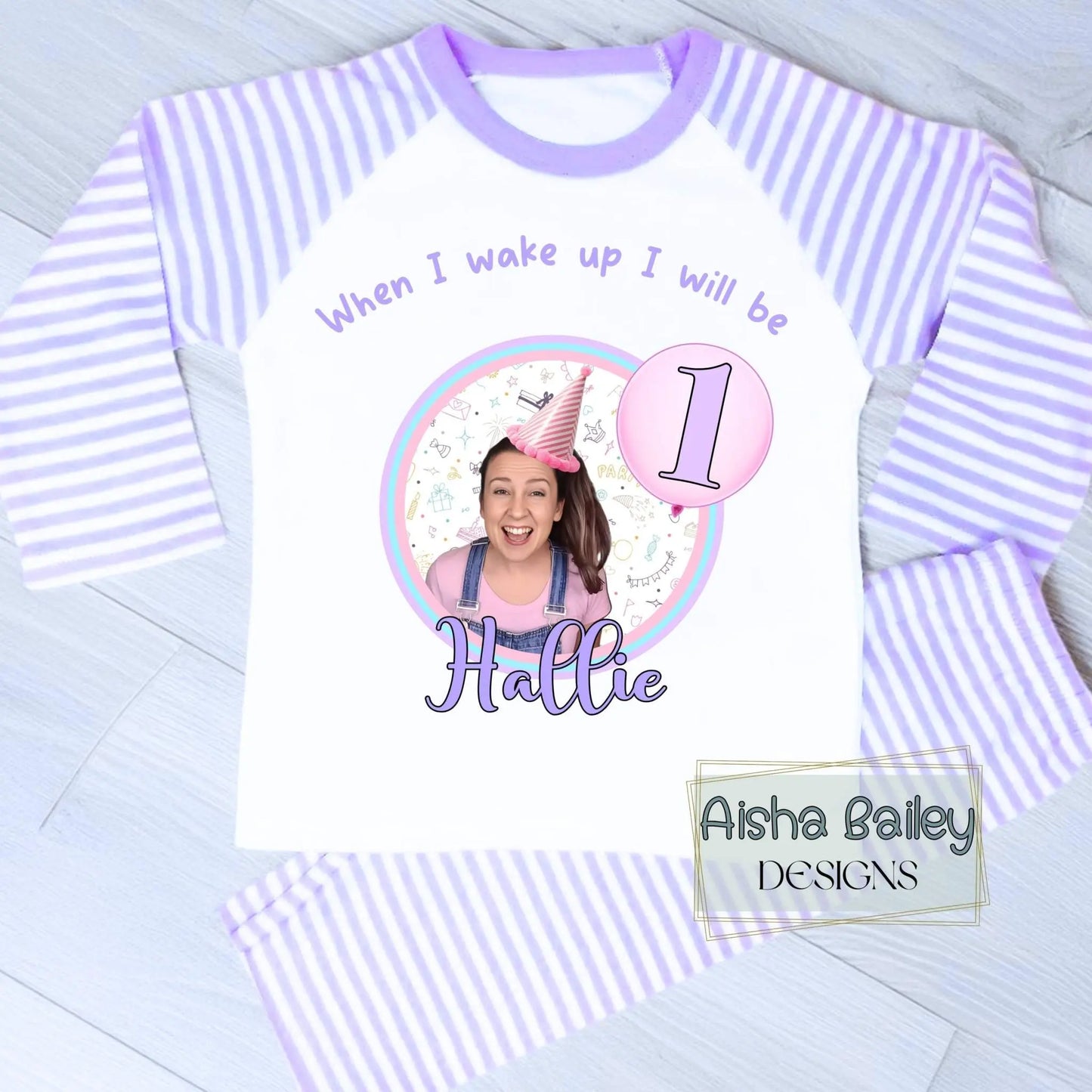 Ms Rachel Birthday Pyjamas: Personalised Ms Rachel Short Birthday Pyjamas for Girls with custom name and age,