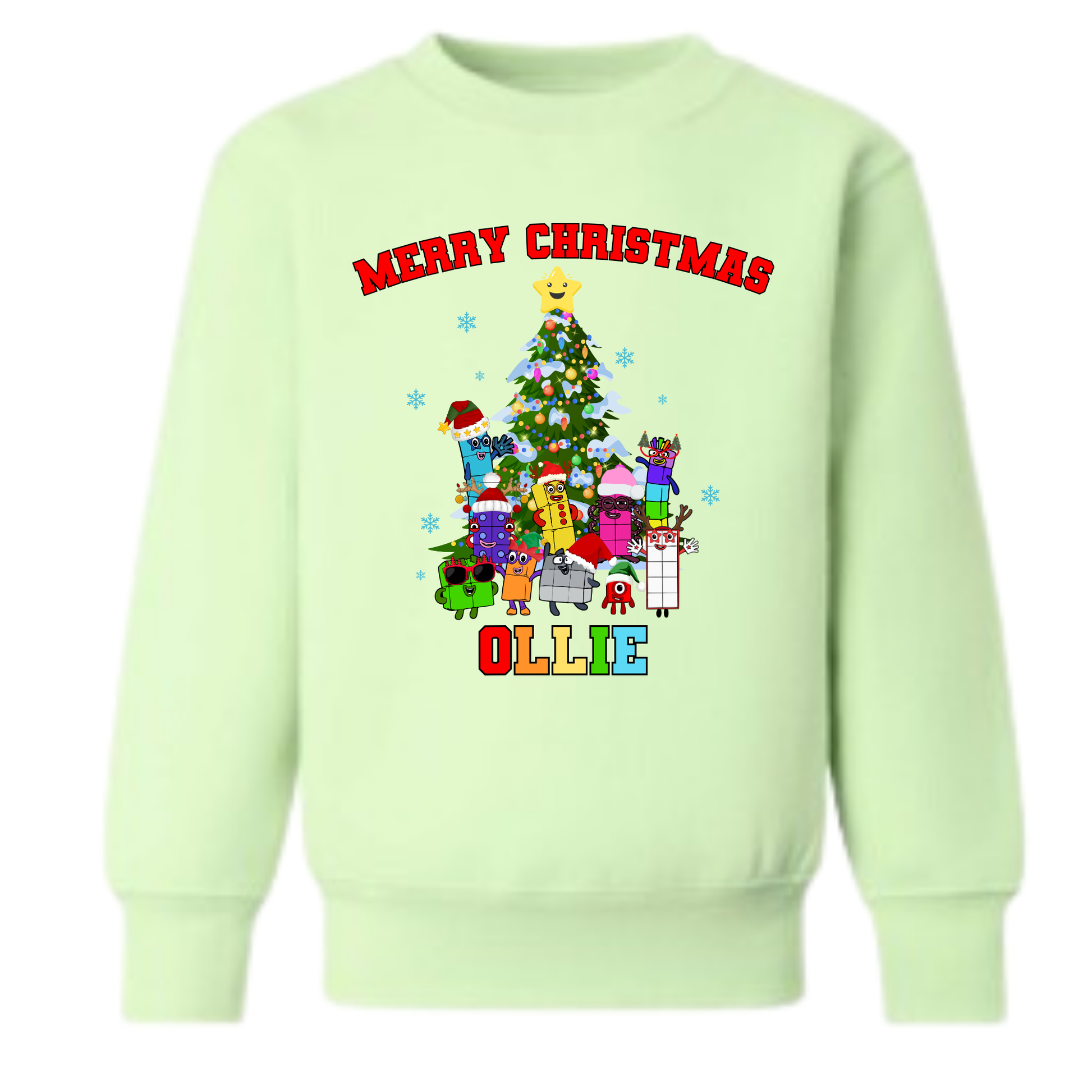 Deck your kids in festive magic with a Numberblocks Christmas sweatshirt! Keep them snug and stylish for all holiday fun. Perfect personalised cheer!