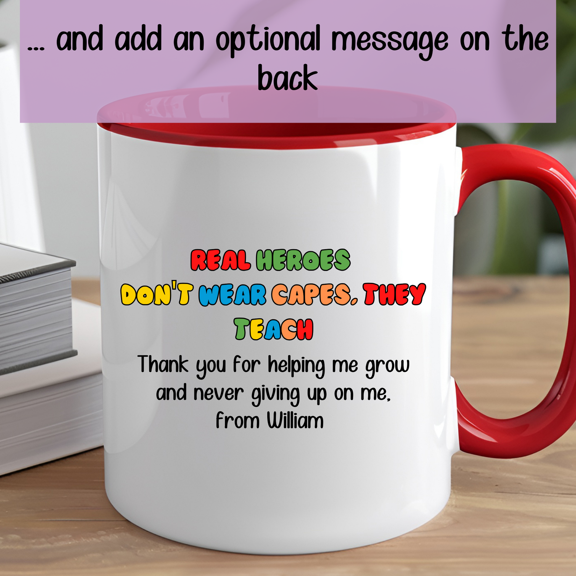 teacher mug, personalised teacher gift, Teacher Appreciation Day, unique gifts for teachers, teacher thank you mug, Superhero teacher mug