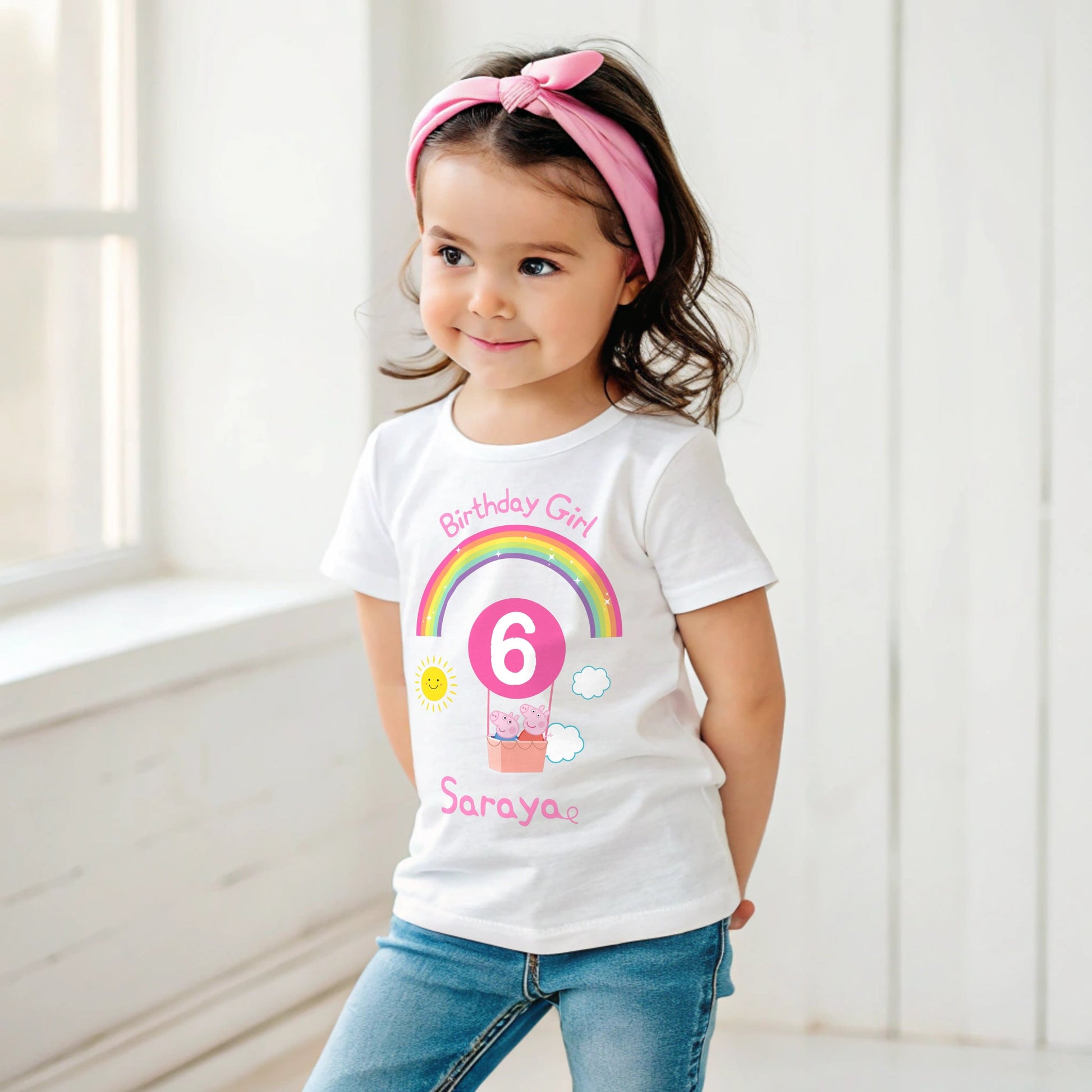 Peppa Pig Birthday t-shirt, Peppa and George Pig tee, Personalised Peppa birthday, Peppa Pig top custom, Peppa Pig birthday gift