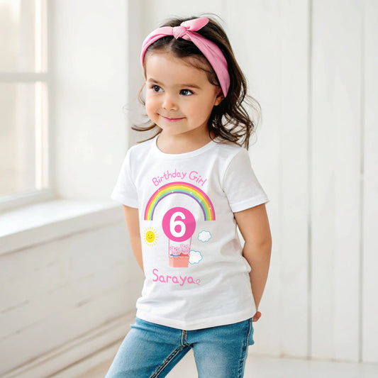 Peppa Pig Birthday t-shirt, Peppa and George Pig tee, Personalised Peppa birthday, Peppa Pig top custom, Peppa Pig birthday gift