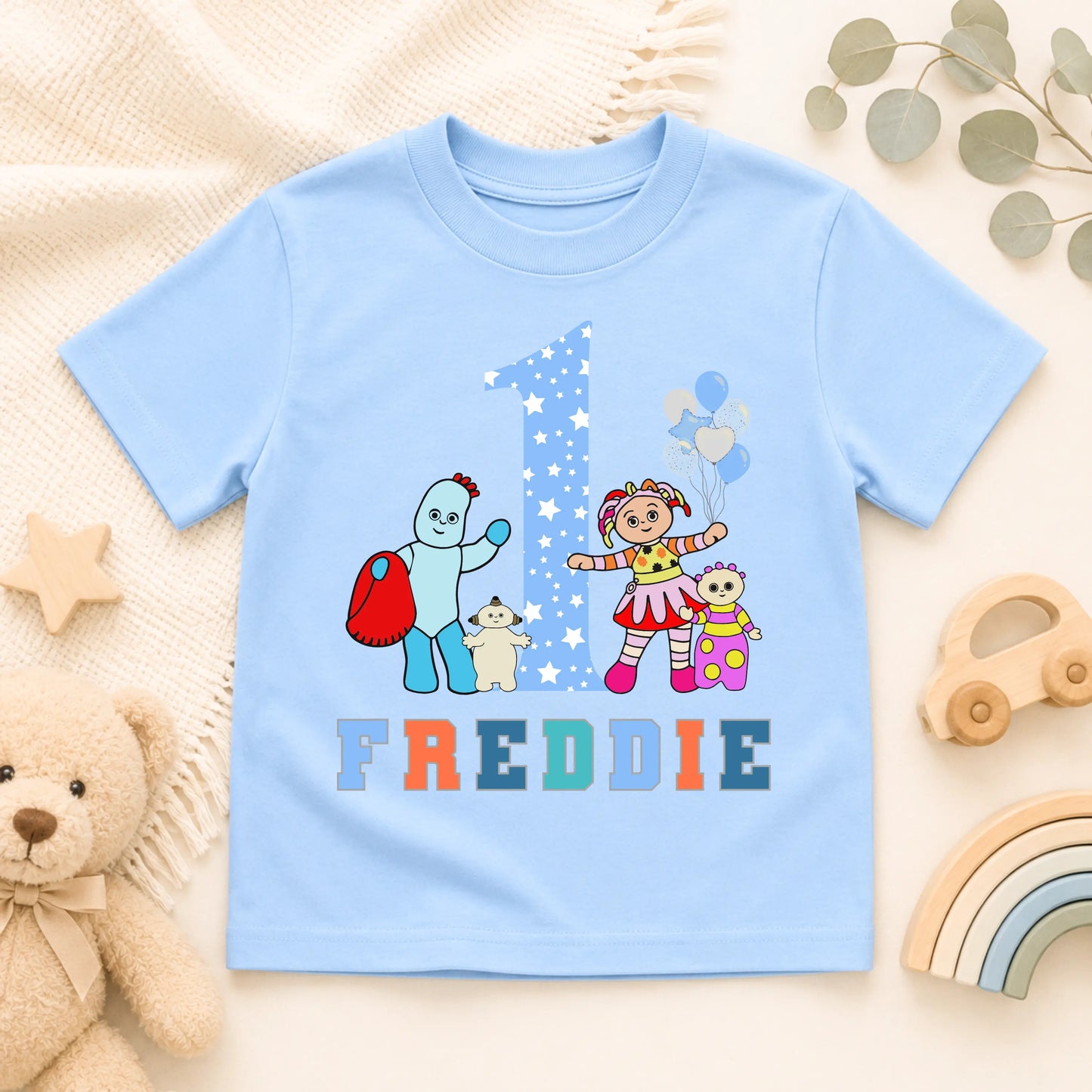Boys In the Night Garden Birthday T-Shirt Personalised with Any Name and Age AishaBaileyDesigns