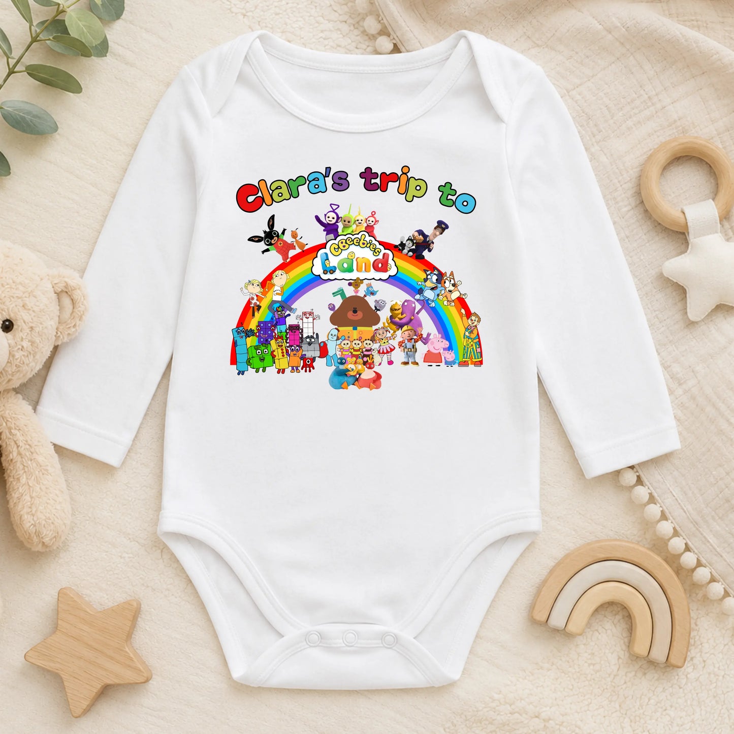 Personalised CBeebies Land Family Matching T Shirts & Baby Bodysuits for Adults, Children & Babies AishaBaileyDesigns