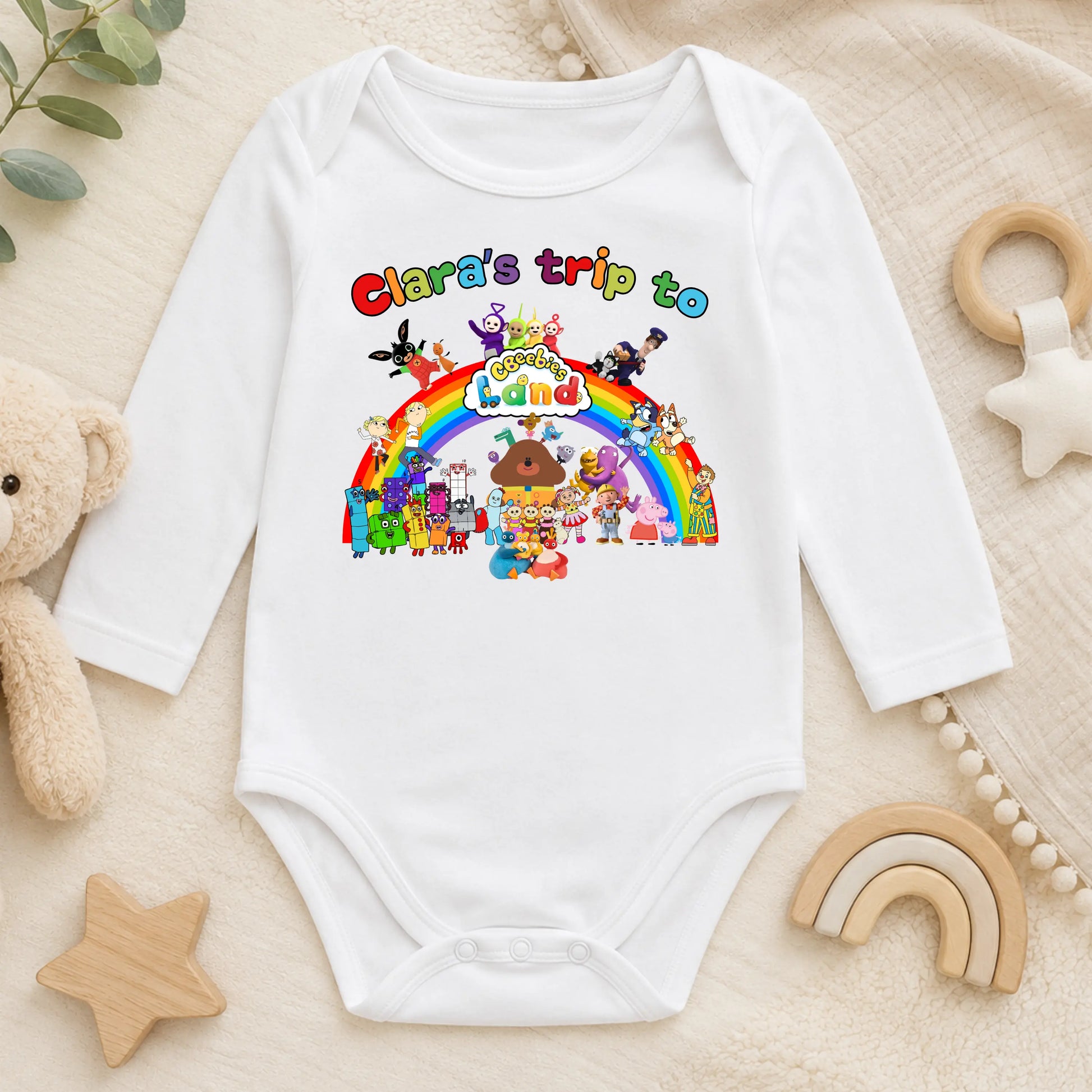 Personalised CBeebies Land Family Matching T Shirts & Baby Bodysuits for Adults, Children & Babies AishaBaileyDesigns