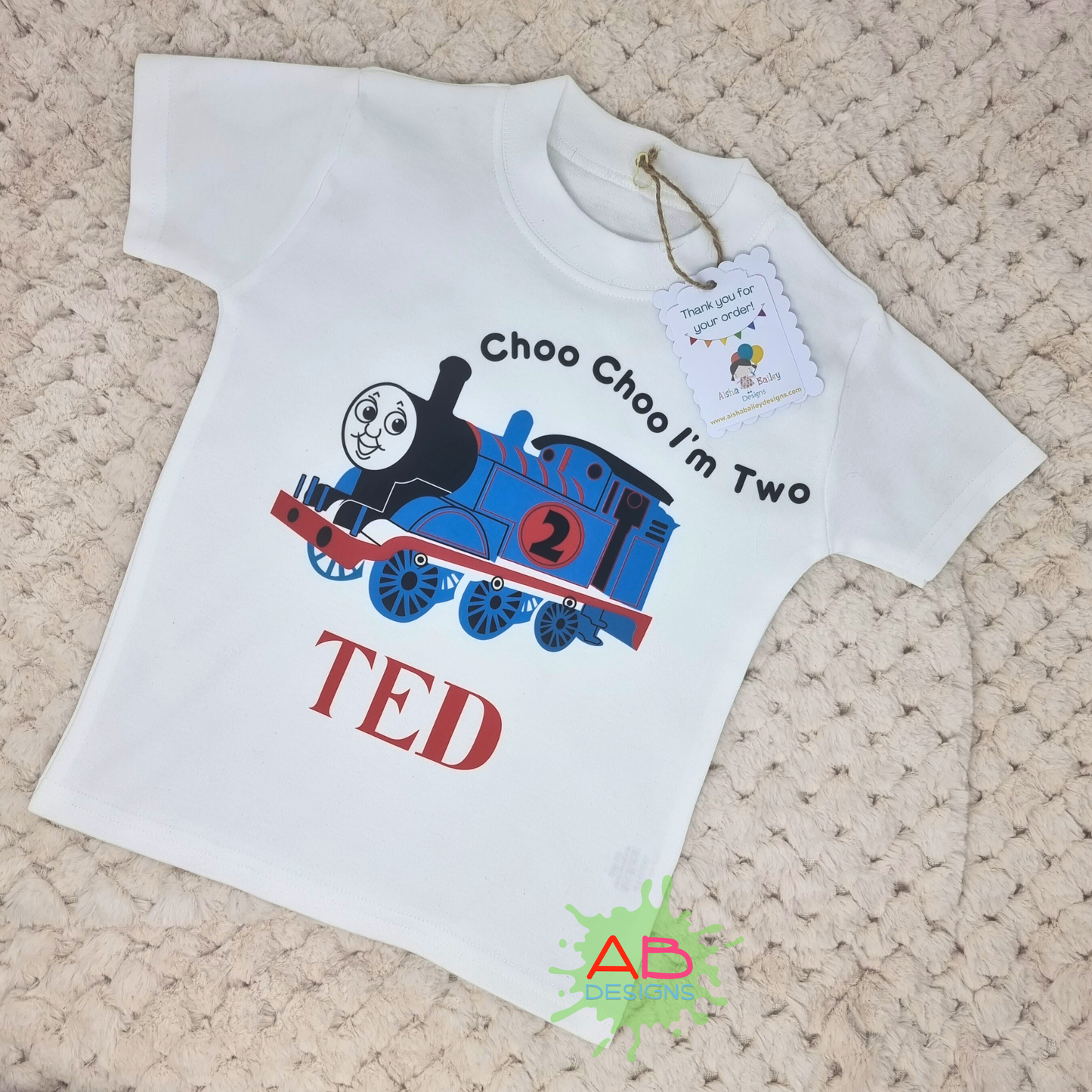 Thomas the online train birthday shirt