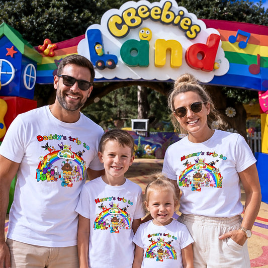 Personalised CBeebies Land Family Matching T Shirts & Baby Bodysuits for Adults, Children & Babies AishaBaileyDesigns
