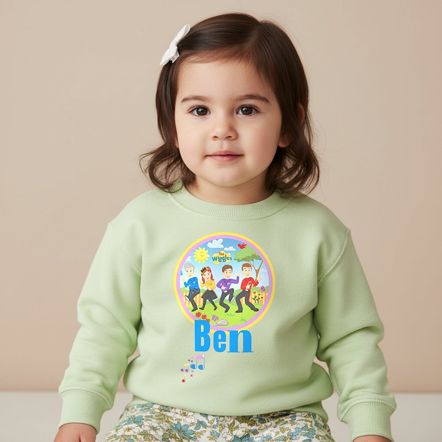 Personalised Wiggles Sweatshirt Jumper with custom name for everyday wear