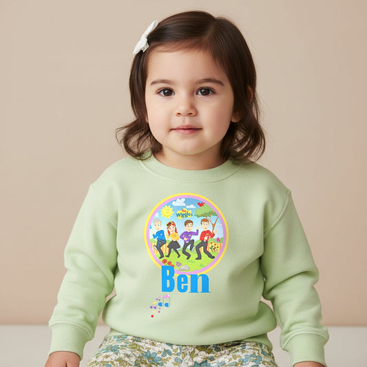 Personalised Wiggles Sweatshirt Jumper with custom name for everyday wear