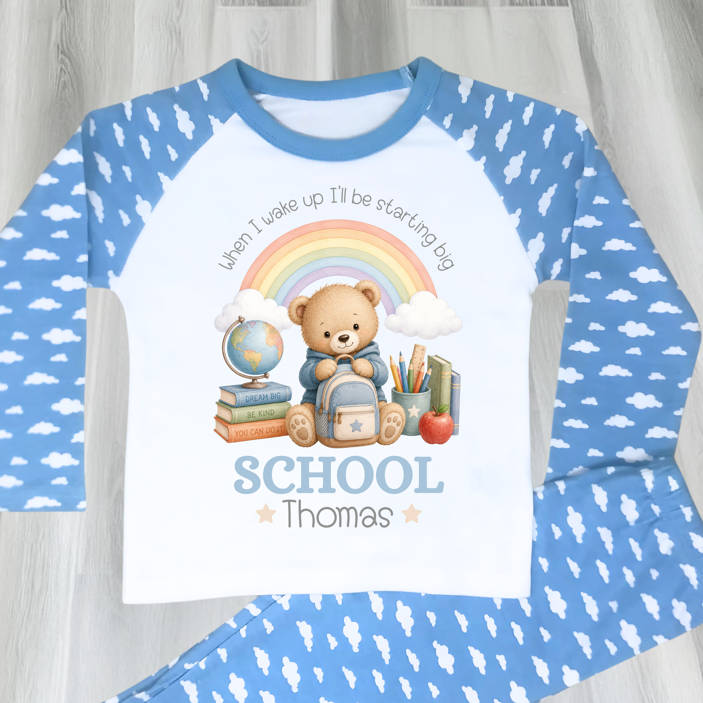 Personalised Starting School, Nursery, Reception Pyjamas | Boys Nursery, Reception & School PJs