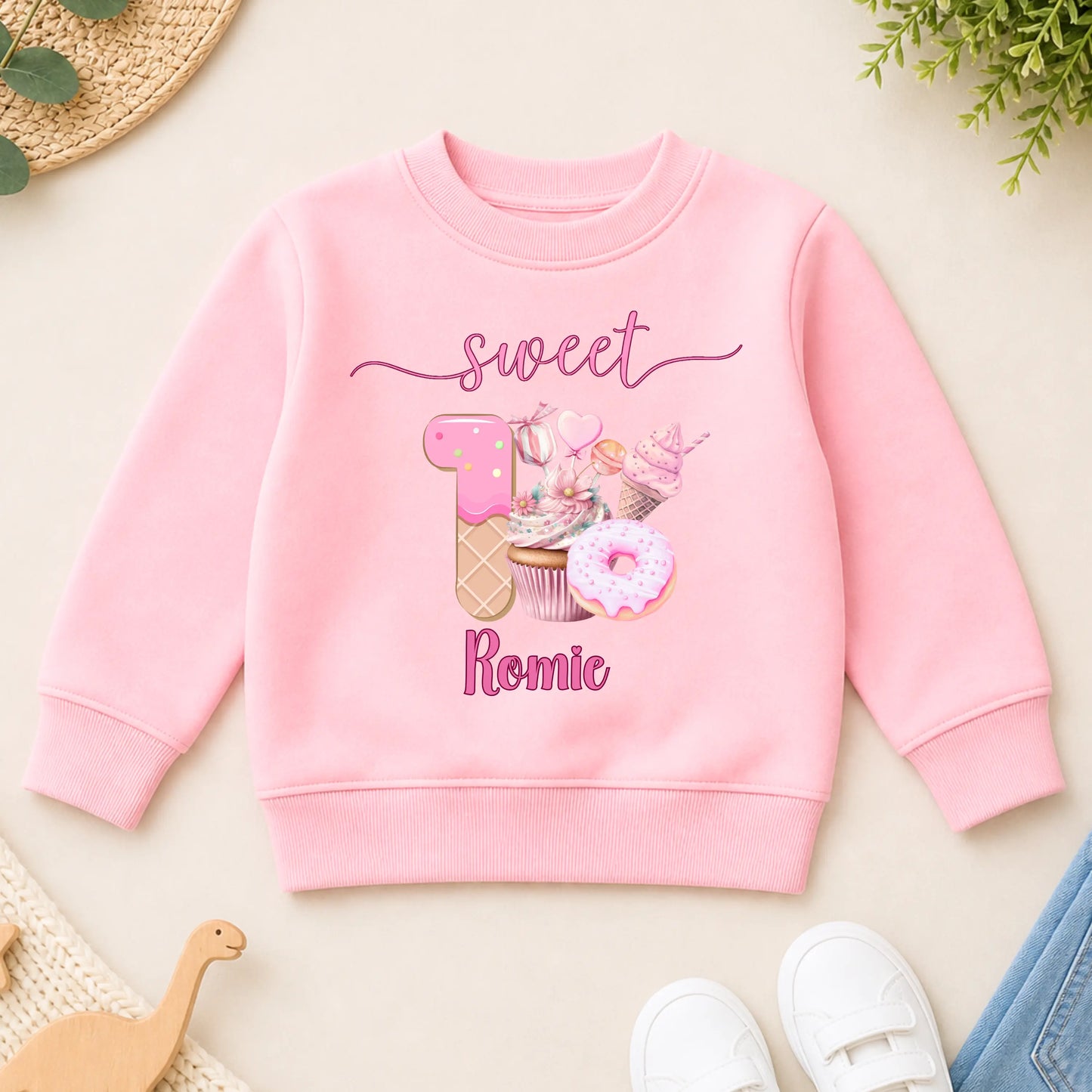 Personalised Girls Sweet One Birthday Sweatshirt - 1st Birthday Sweatshirt AishaBaileyDesigns