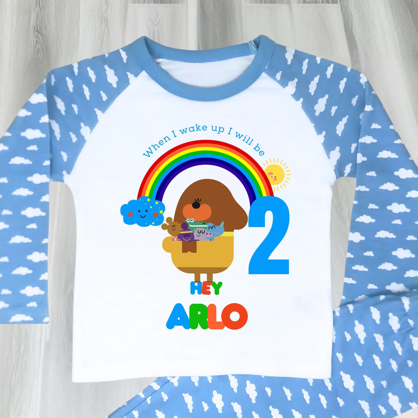 Personalised Boys Hey Duggee Birthday Pyjamas  - any name and age AishaBaileyDesigns