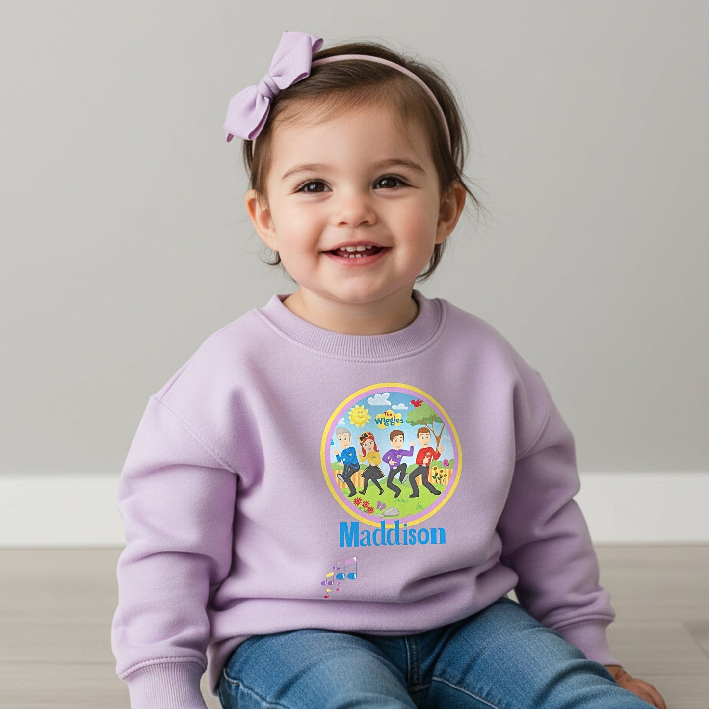 Personalised Wiggles Sweatshirt Jumper with custom name for everyday wear