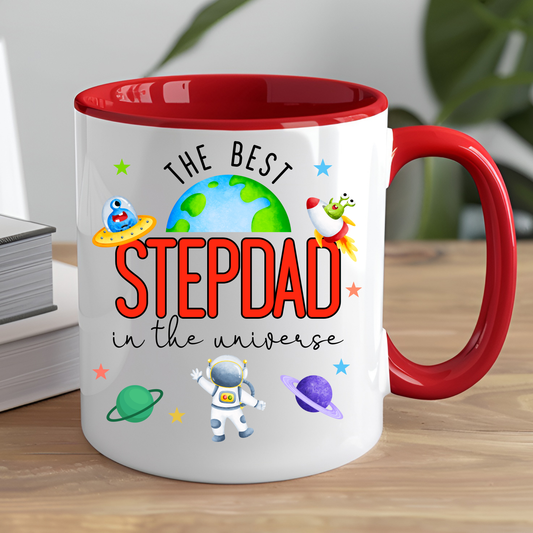 Personalised Stepdad Mug, Daddy Coffee Cup, Father's Day Mug, Gift for StepDad, StepDad Birthday Gift