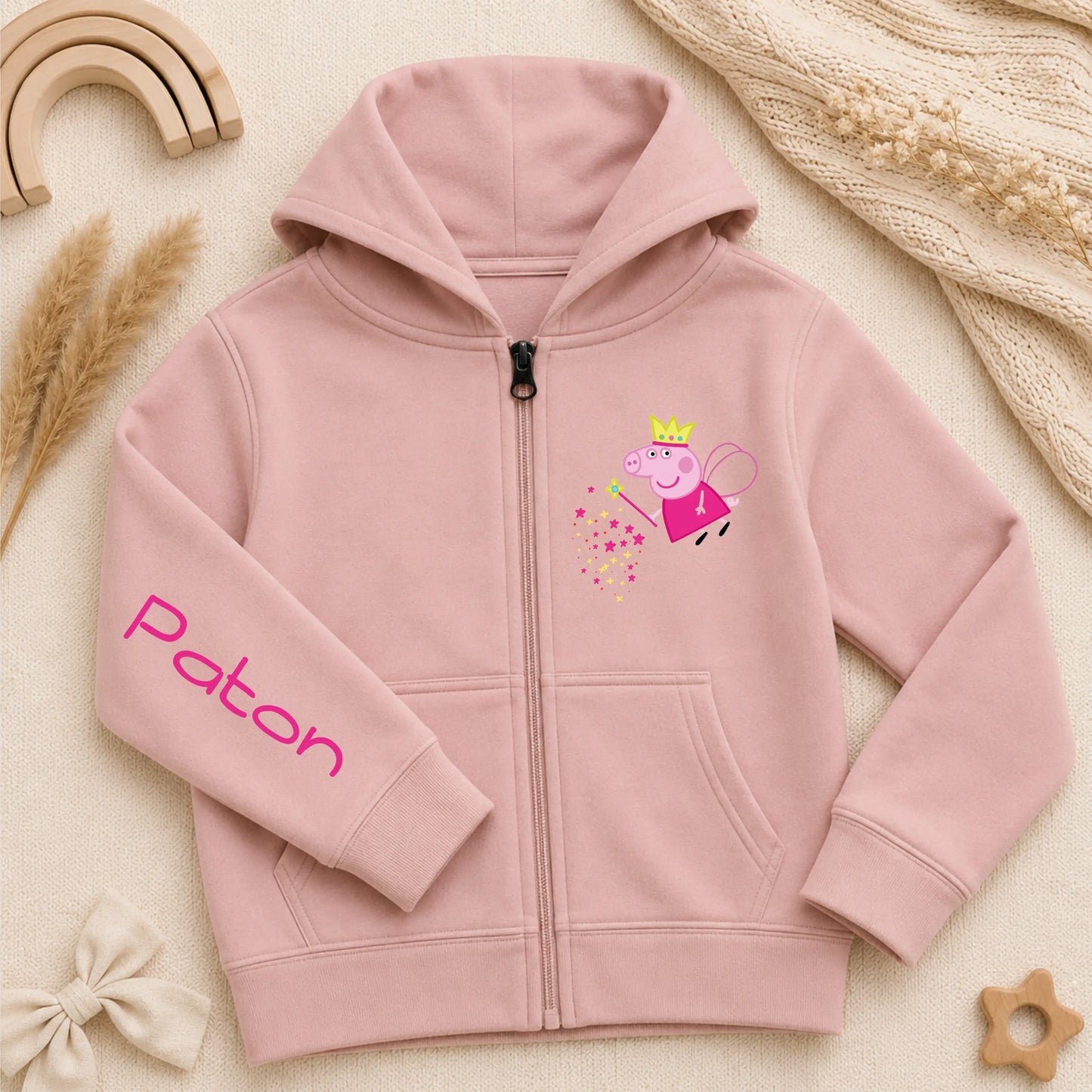 Girls Personalised Peppa Pig Hoodie for Everyday Wear AishaBaileyDesigns