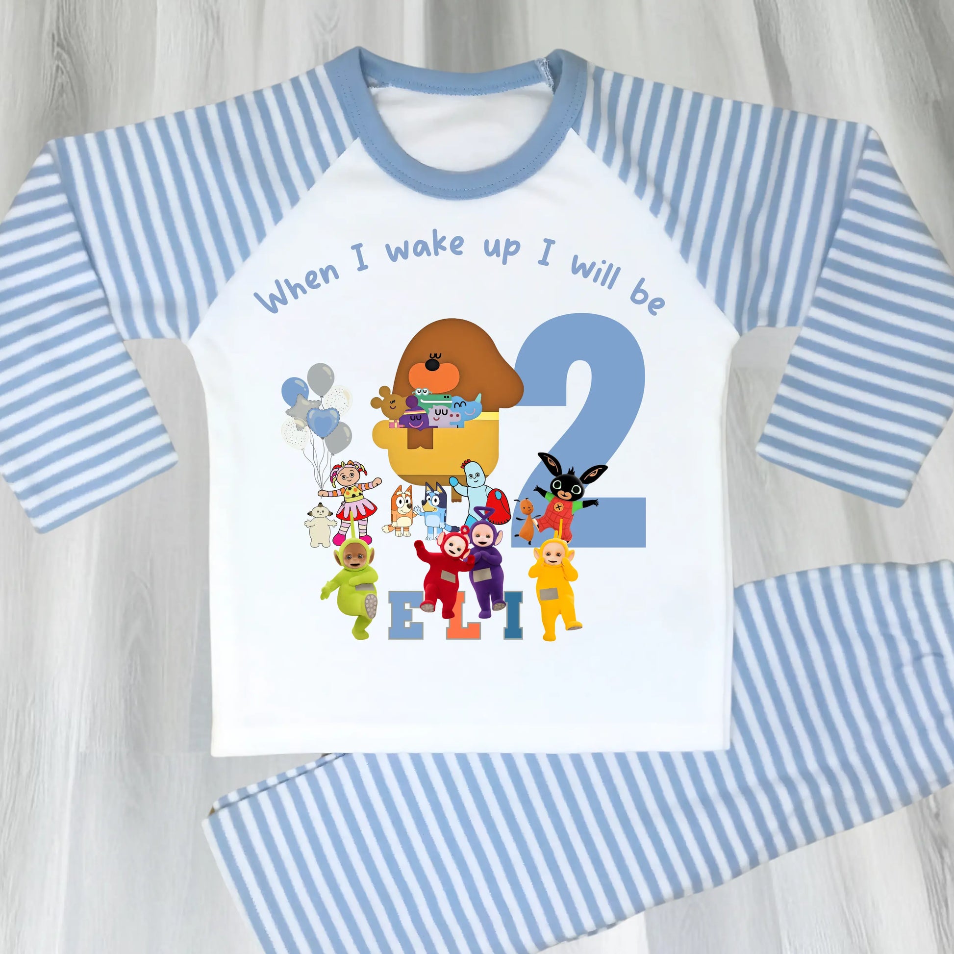 Personalised CBeebies Birthday Pyjamas for Boys – CBeebies Character PJs with Any Name and Age AishaBaileyDesigns