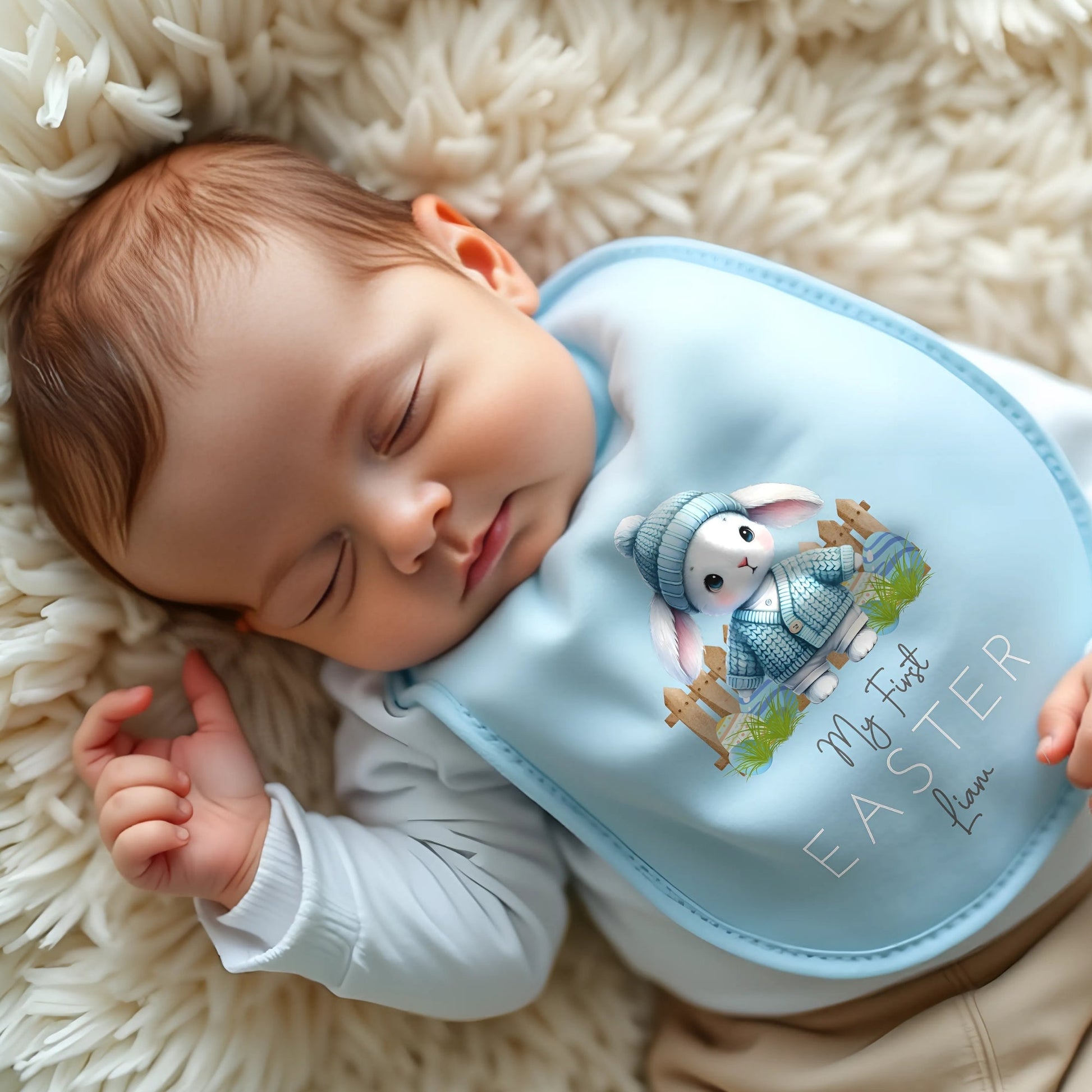 Newborn Easter Outfit - Baby's First Personalised Easter Wear, Easter babygrow, baby's first easter, Baby's 1st easter 