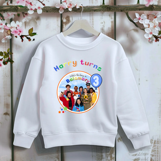 Boys Personalised Balamory Birthday Sweatshirt AishaBaileyDesigns