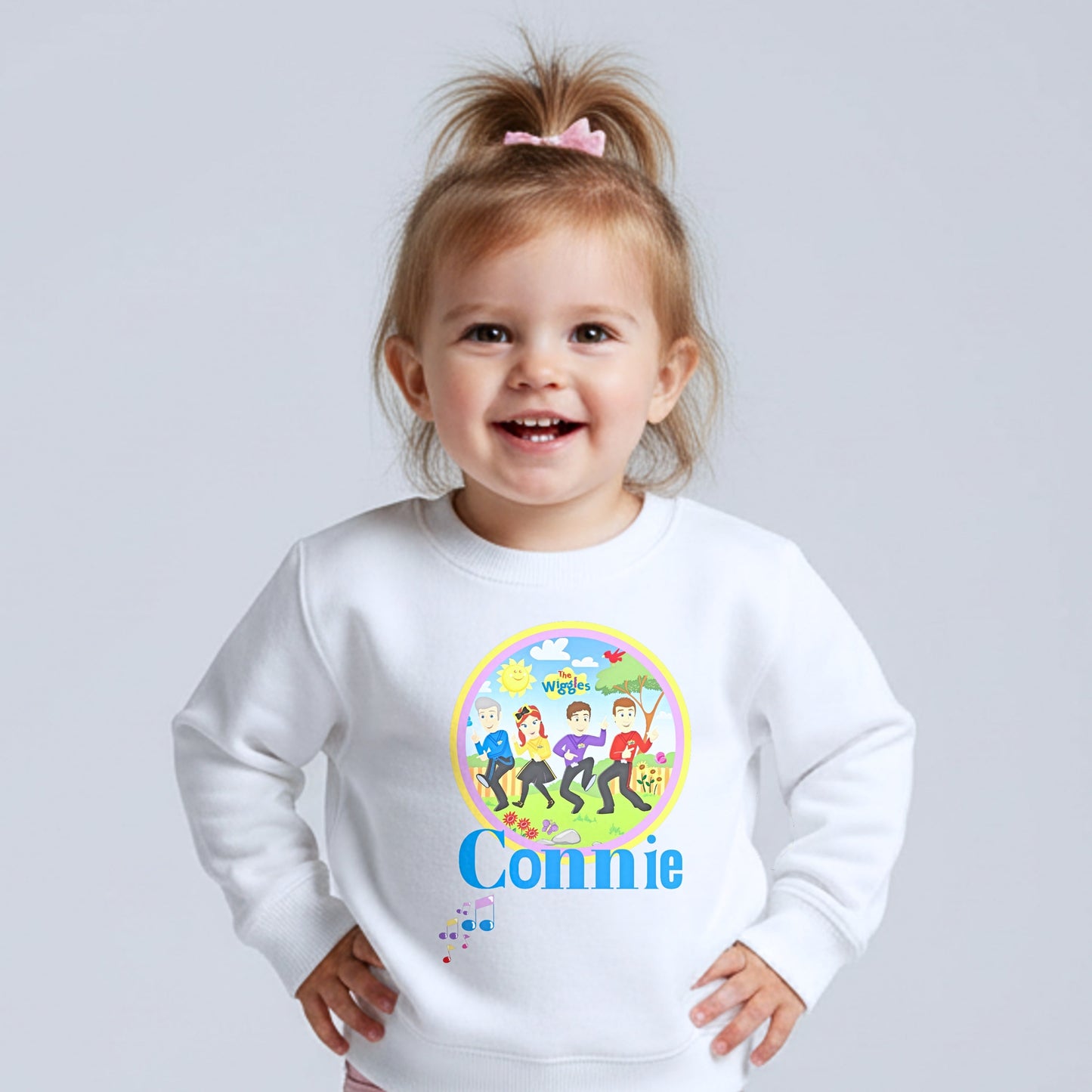 Personalised Wiggles Sweatshirt Jumper with custom name for everyday wear