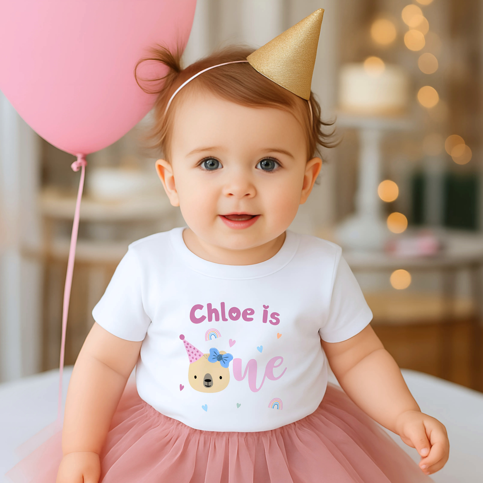 personalised 1st birthday t-shirt, birthday girl shirt, birthday tshirt girl, toddler birthday tee, dusky pink girls birthday