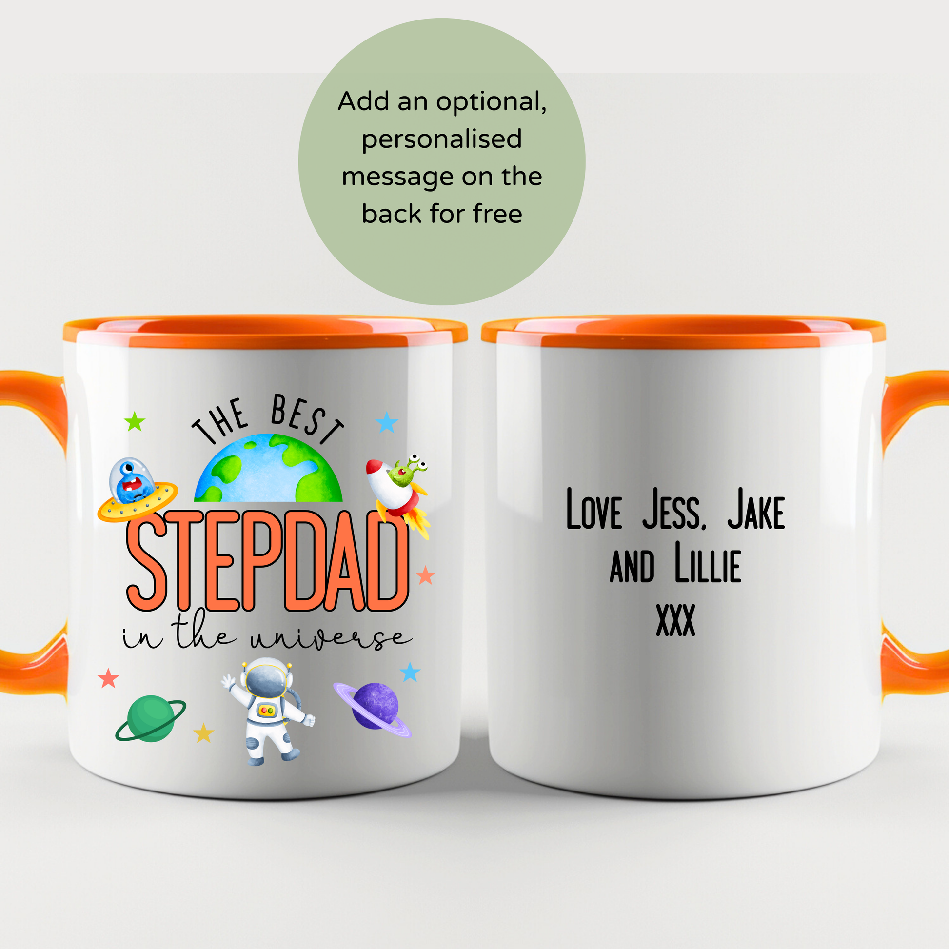 Personalised Stepdad Mug, Daddy Coffee Cup, Father's Day Mug, Gift for StepDad, StepDad Birthday Gift