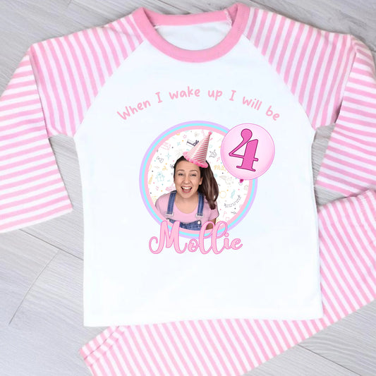 Girls Personalised Ms Rachel Birthday Pyjamas AishaBaileyDesigns