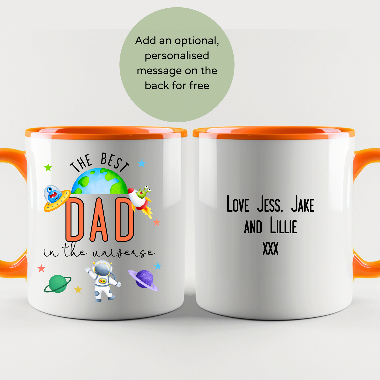 Personalised dad mug, Best dad in the universe, Father's day gift, dad mug personalised, unique dad birthday gift