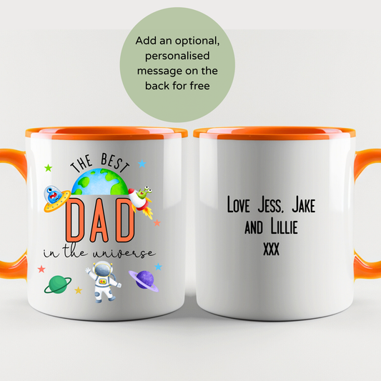 Personalised dad mug, Best dad in the universe, Father's day gift, dad mug personalised, unique dad birthday gift