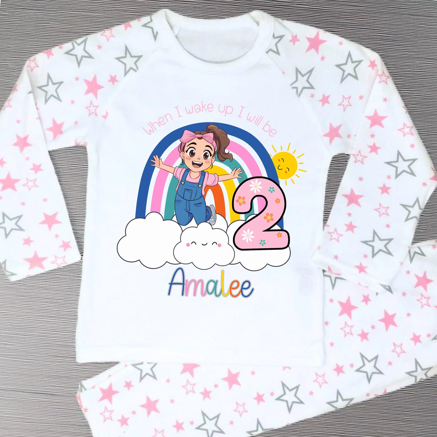 Personalised Ms Rachel Birthday PJs for Girls, When I Wake up Ms Rachel Pyjamas AishaBaileyDesigns