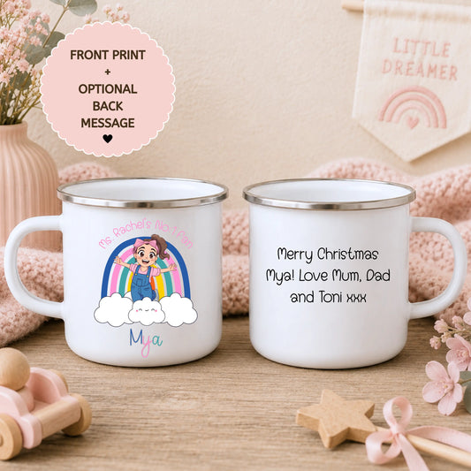 Personalised Ms Rachel Mug for Girls – Custom Enamel & Ceramic Cup AishaBaileyDesigns
