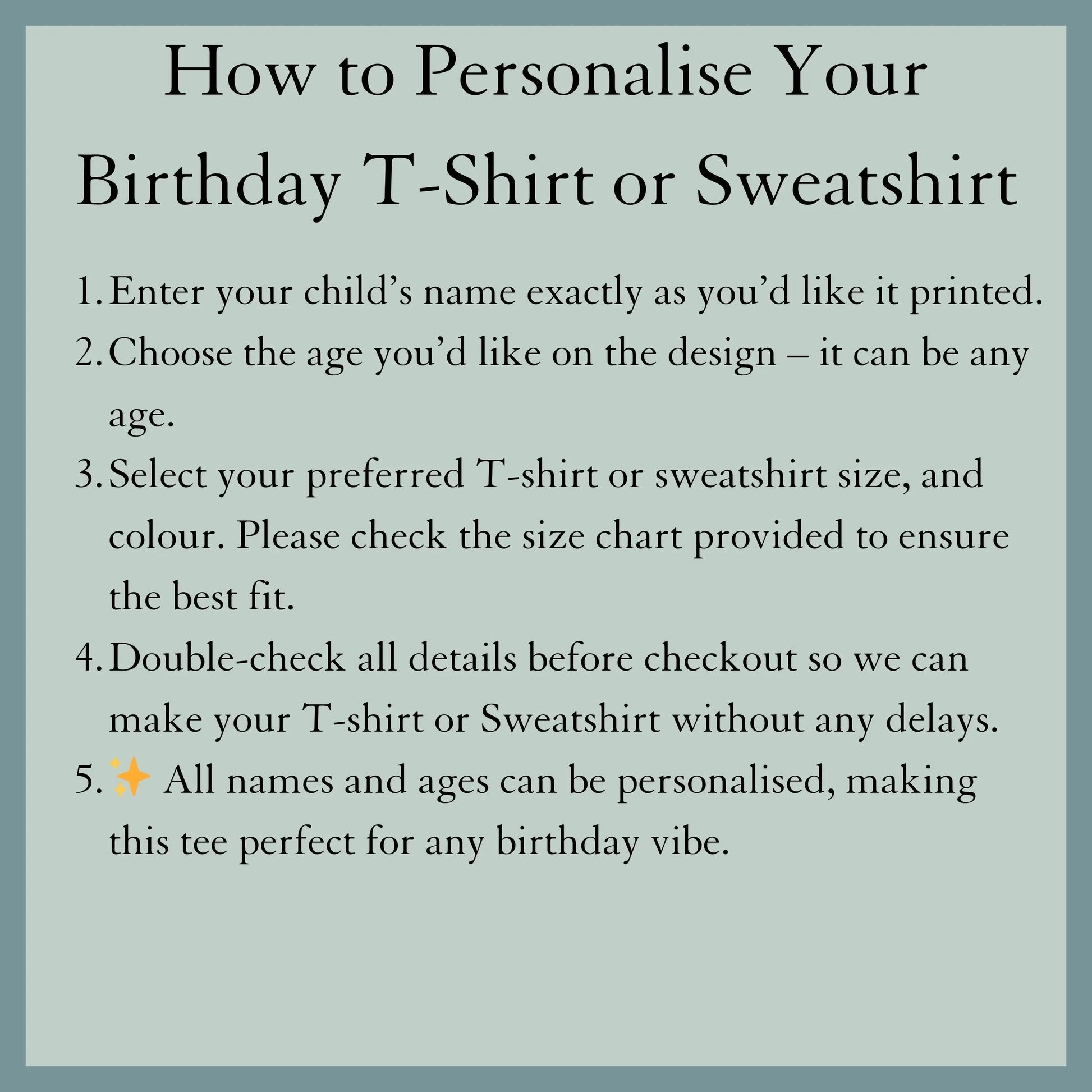 How to personalise Boys personalised Digger birthday sweatshirt with custom name and age and backprint. Construction Digger birthday girft for boys