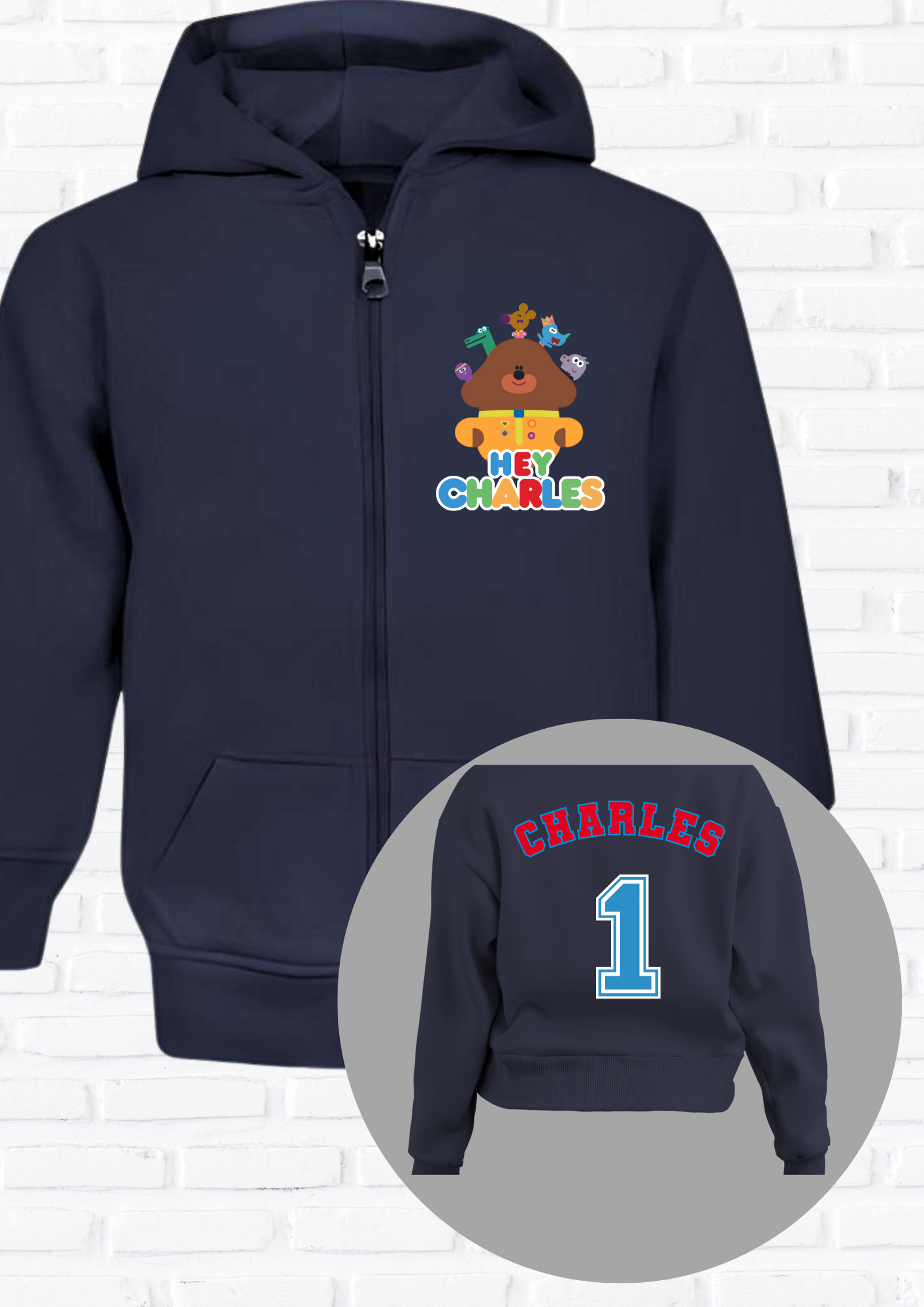 Custom Hoodie for Boys, Hey Duggee Boys hoodie with Personalisation