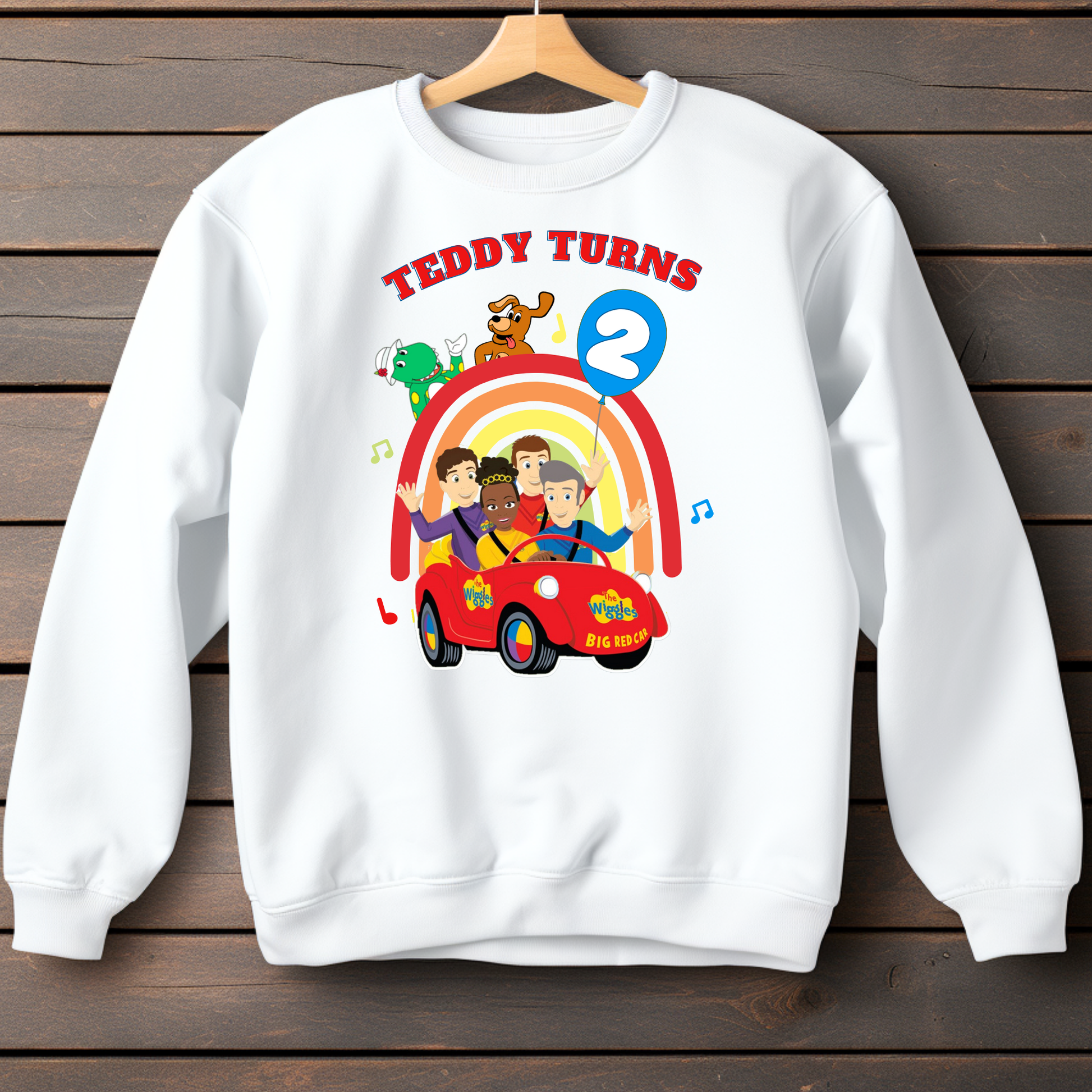 Birthday Sweatshirt Personalised - Custom Boys' Wiggles Sweatshirt