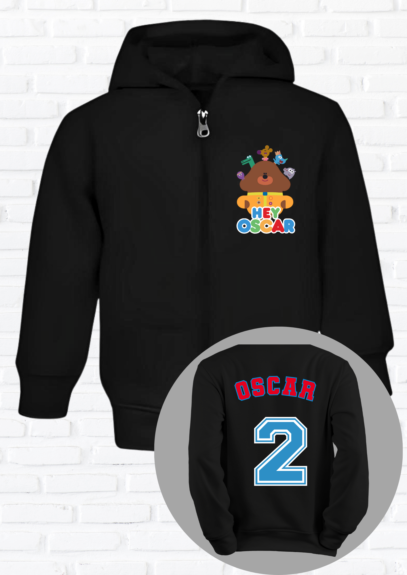 Custom Hoodie for Boys, Hey Duggee Boys hoodie with Personalisation