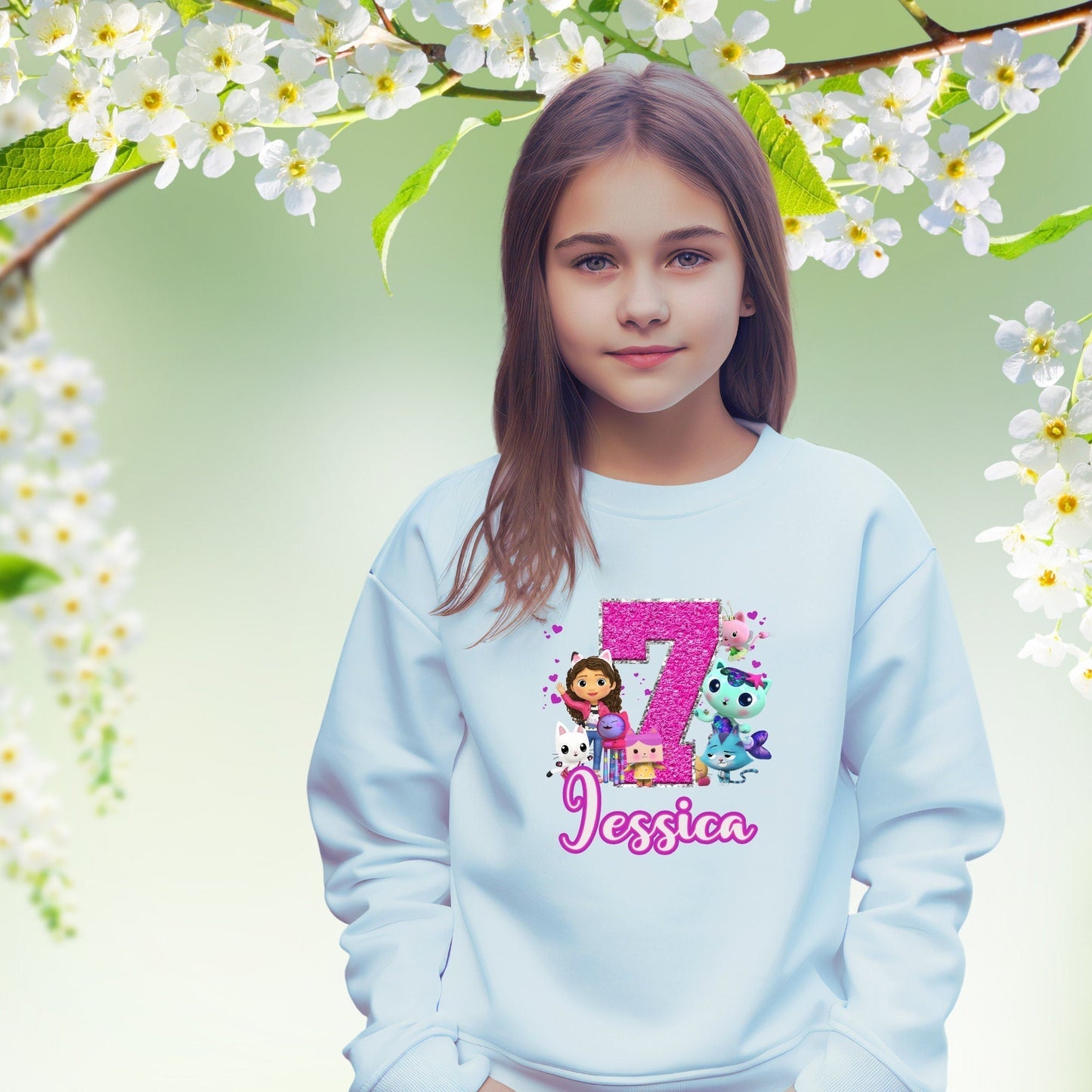 Personalised Jumper - Gabby's Dollhouse Birthday Sweatshirt