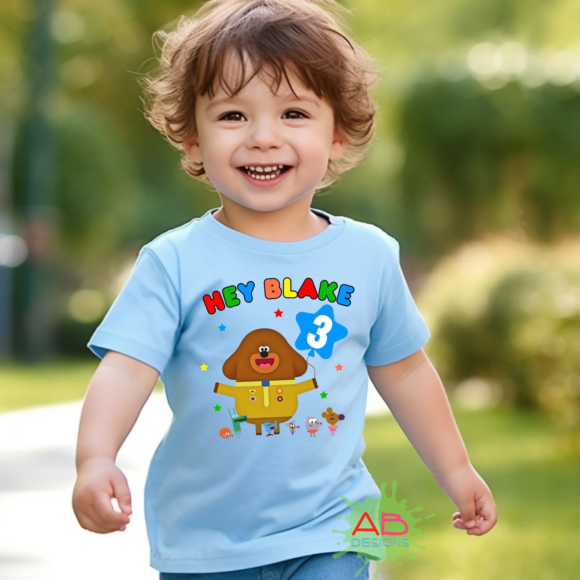 Birthday T-shirt: Personalised Boys Hey Duggee Birthday Top