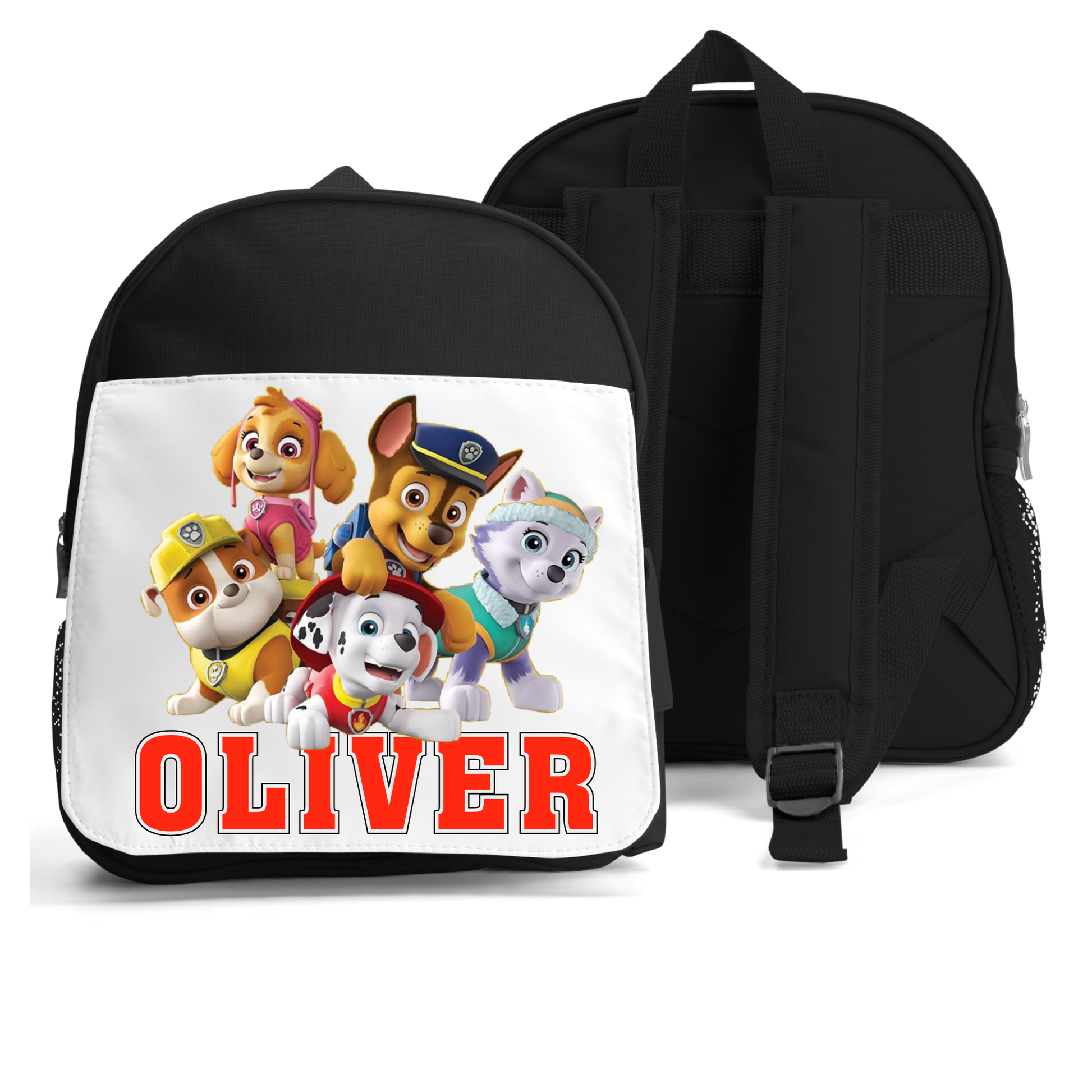 Boys personalised paw patrol bag, personalised backpack paw patrol