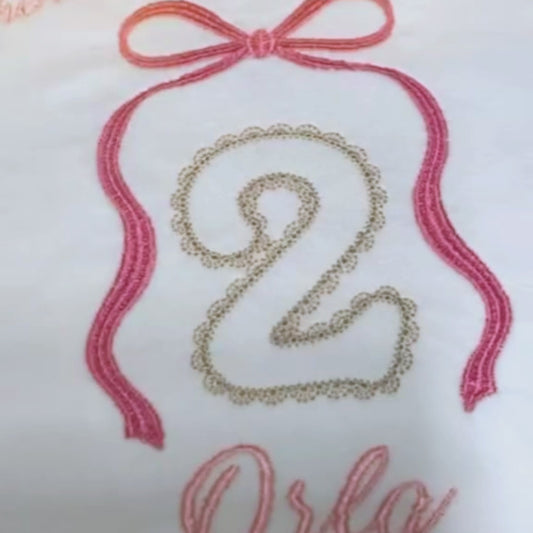 Personalised Girls Bow Pyjamas Embroidered for Everyday Wear