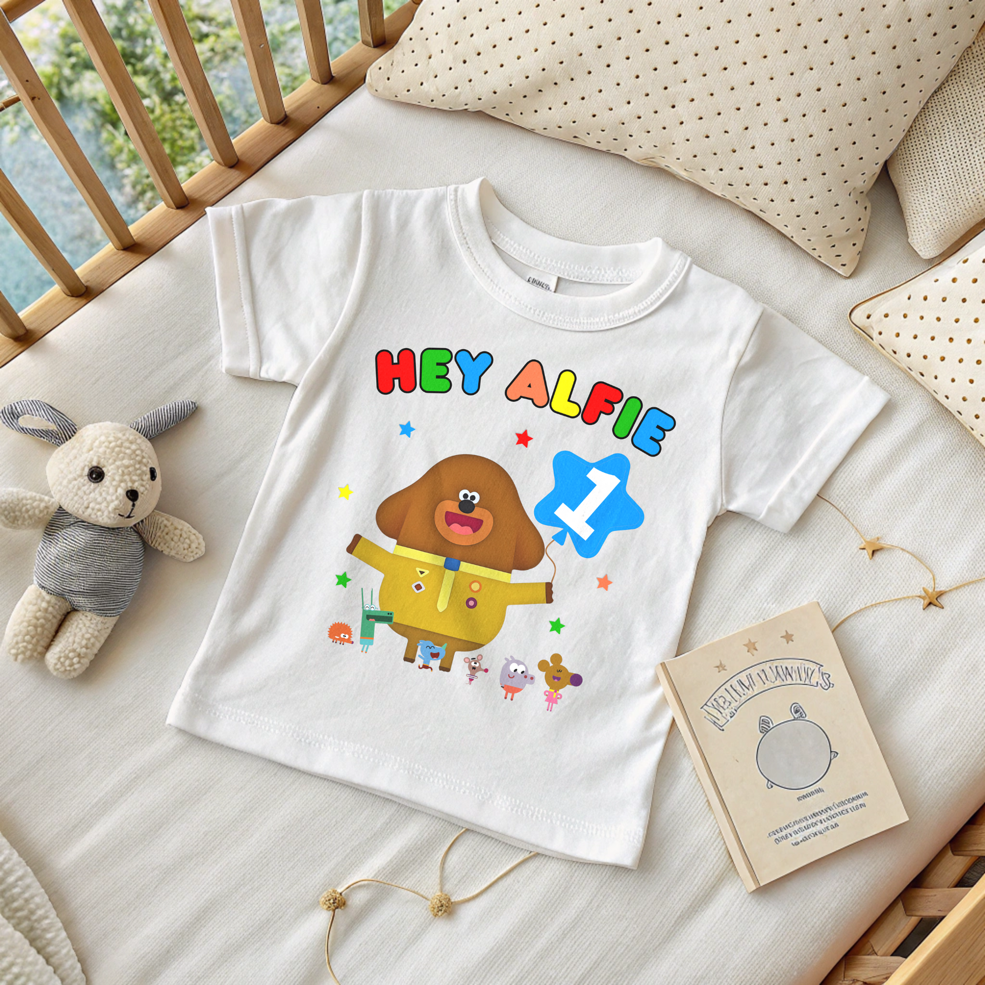 Birthday T-shirt: Personalised Boys Hey Duggee Birthday Top