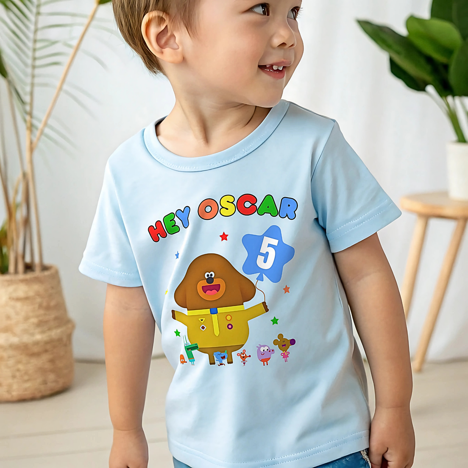 Birthday T-shirt: Personalised Boys Hey Duggee Birthday Top