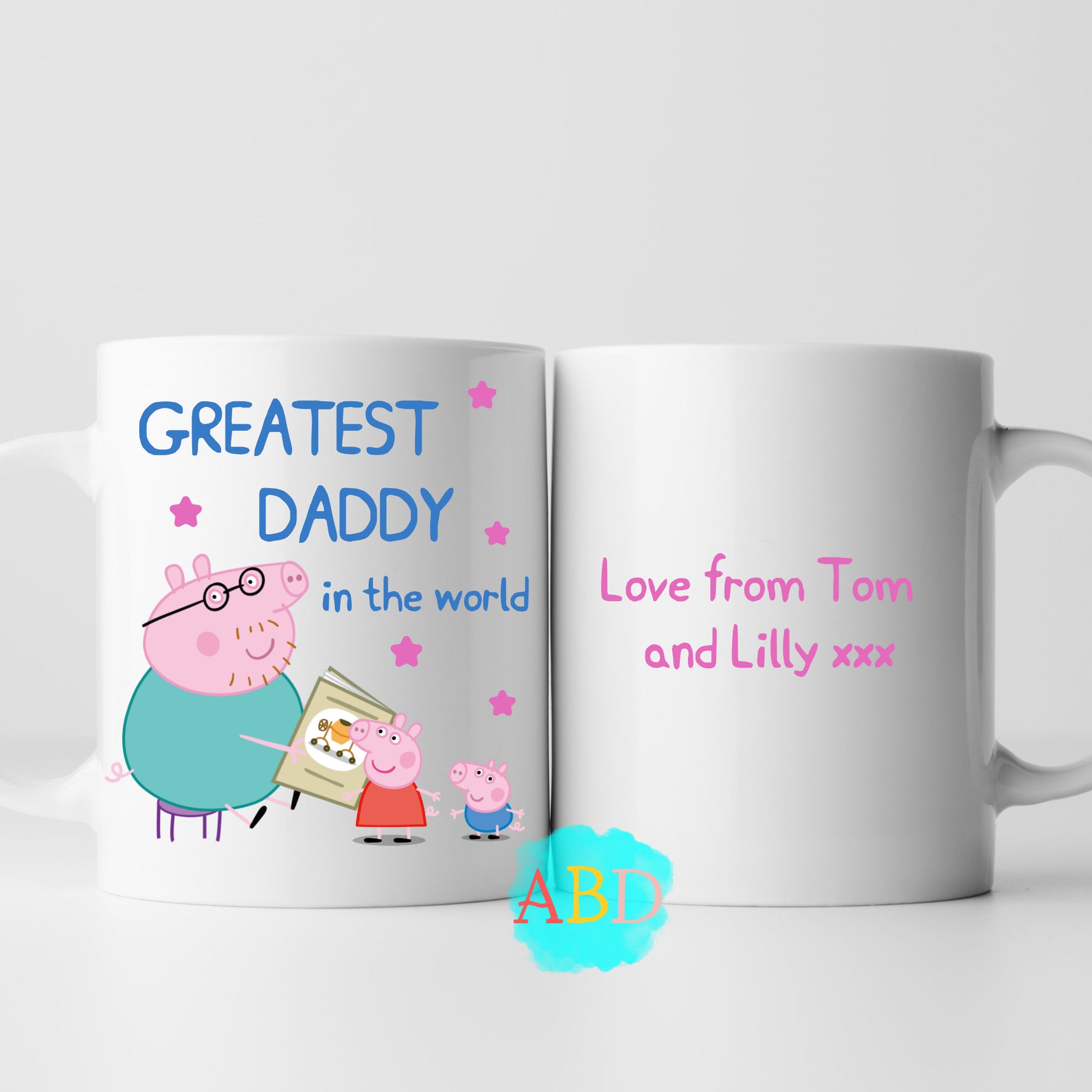 Custom Peppa Pig Greatest Daddy Mug, Daddy Pig gift mug, Daddy Pig birthday mug, Daddy gift mug, Funny Daddy Gifts, Dad's Christmas Mug, Custom Peppa Pig daddy pig Mug, daddy Pig personalised gift mug, i'm an expert mug, Gramps gift mug, Funny daddy Gifts, Dad's Christmas Mug, Peppa Pig personalised daddy mug, Grandad pig personalised
