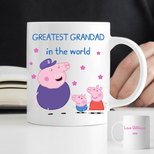 Fathers Day Mug - Personalised Grandad in the World Mug Gift